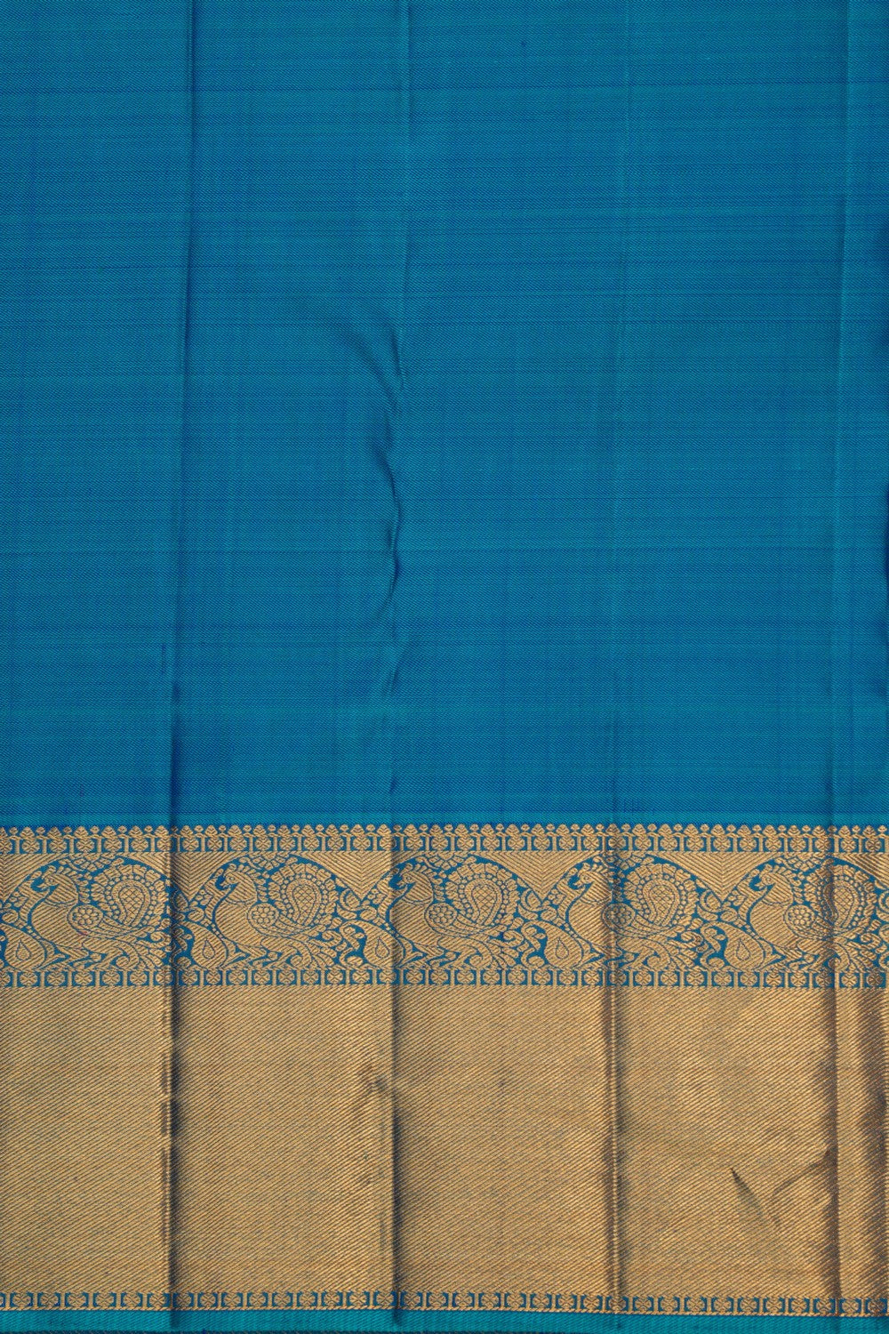Image of Kanchipattu Brocade Blue Saree